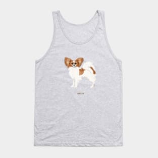 cute papillon dog Tank Top